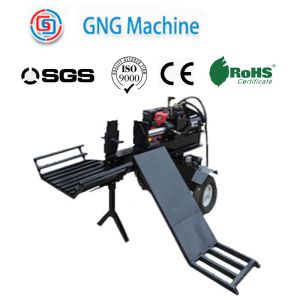9HP Gasoline Wood Chipper Automatical Feeding Wood Log Splitter