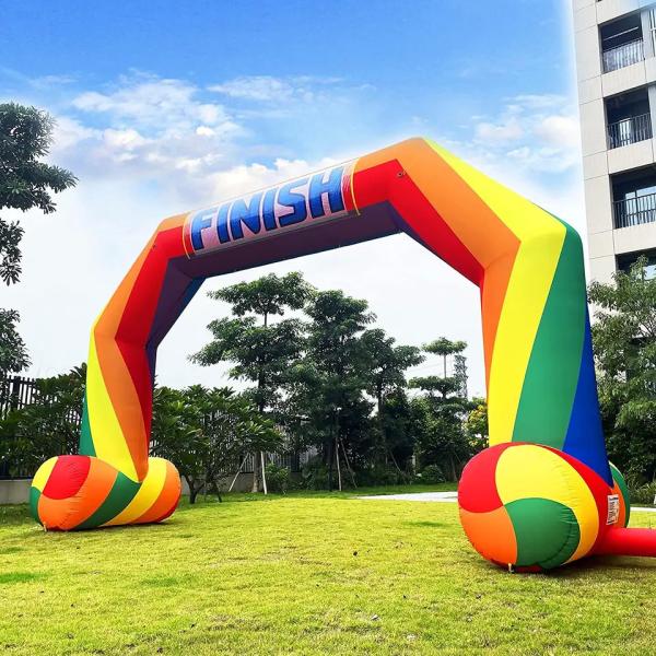 Buy cheap Customized Cheap Five Sides Inflatable Arch Cheap Rainbow Inflatable Arch Events with Brand Logo from wholesalers