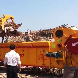 Buy cheap Diesel Engine Mobile Wheels Integrated Biomass Crusher from wholesalers