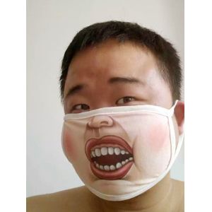 China hot 3D printing funny cotton face mask