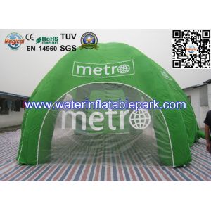 Buy cheap Green Inflatable Tent Exhibition , Commercial Inflatable Marquee Tent from wholesalers
