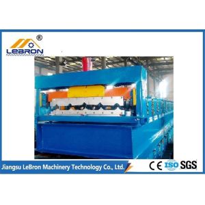 Buy cheap Blue color 2018 New Design Corrugated Roof Sheet Roll Forming Machine PLC Control Full Automatic made in China from wholesalers