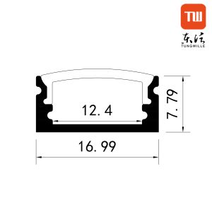 Buy cheap Alu Anodized Surface Mounted LED Profile Aluminium LED Strip Profile from wholesalers