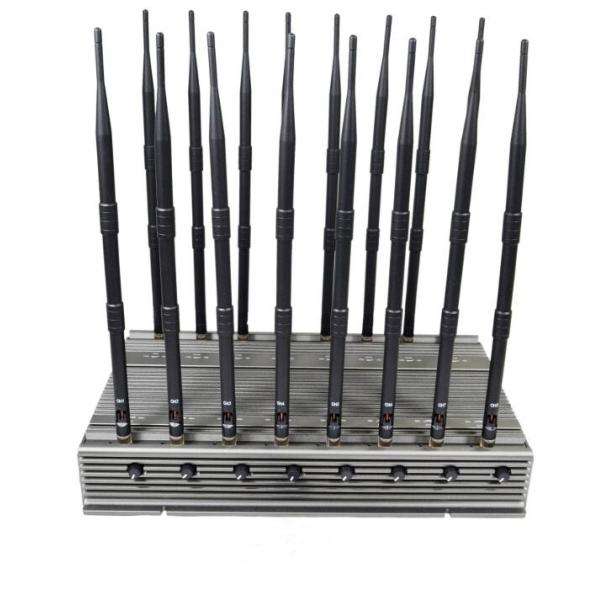 Buy cheap OEM 16 Bands Signal Blocker Cell Phone WIFI GPS VHF UHF Remote Control Signal Jammer from wholesalers
