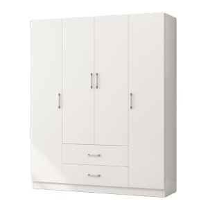 Buy cheap E1 grade Wooden Modern Wardrobe Cabinet Clothes Closet With Drawer from wholesalers