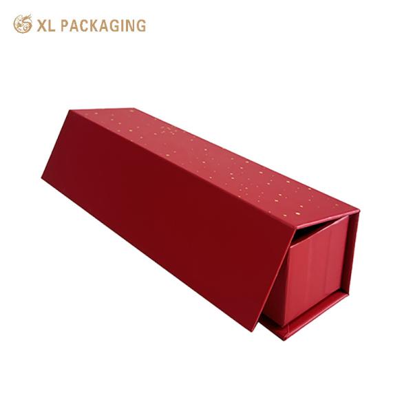 XL Packaging Custom Luxury Boxes Red Printing Magnetic Closure Box Jewelry 157gsm Art Paper Luxury Gift Box Packaging