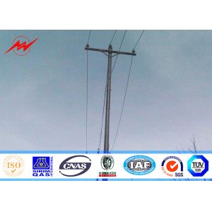Buy cheap NGCP 65FT Galvanized Steel Pole with 450Mpa for 69kv transmission line 10mm thickness from wholesalers