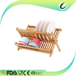 Buy cheap foldable bamboo dish drying rack wholesale from wholesalers