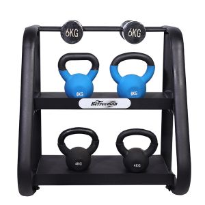 Buy cheap Gym Equipment Commercial 2 Tier Weights Dumbbell Rack Kettlebell Rack from wholesalers