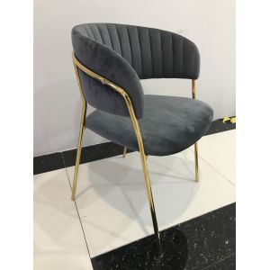 Buy cheap Soft Fabric Smooth 77.5cm Wrought Iron Dining Chair from wholesalers