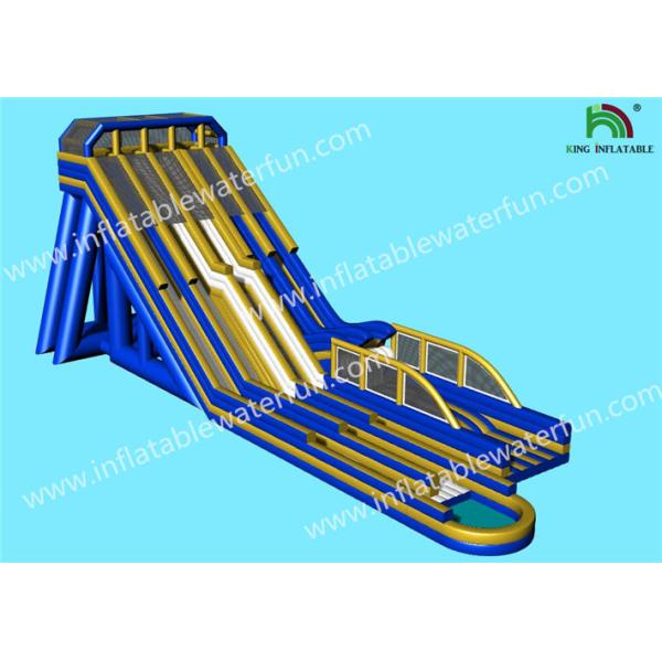 Buy cheap Multiple Lanes Single Ladder Height 15m Giant Inflatable Slide from wholesalers