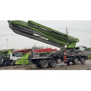 Buy cheap Used Concrete Trailer Pump Zoomlion Benz 56m 150 M3/H from wholesalers