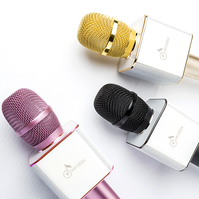 Buy cheap China Wholesale Mini micgeek Bluetooth Microphone Wireless Microphone Q9 Q7 Mic Speaker KTV Portable Speaker from wholesalers