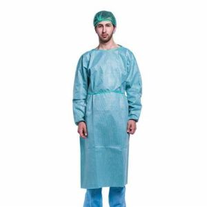 Buy cheap Waterproof PE Coated PP Isolation Gown Disposable With Elastic Cuff from wholesalers