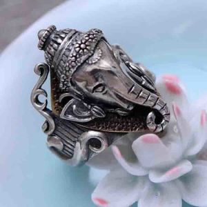 Buy cheap Retro Elephant Style Thai Sterling Silver Men Ring (056250) from wholesalers