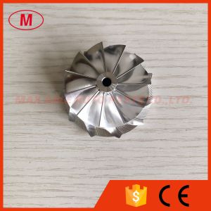 Buy cheap TD03 39.10/46.00mm 11+0 blades high performance turbocharger milling/aluminum 2618/billet compressor wheel from wholesalers