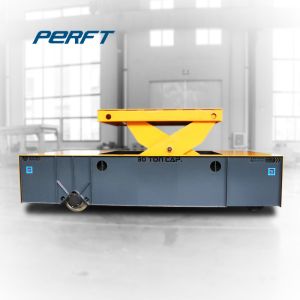 40T Heavy Load PU Wheel Slab Transfer Carts Motorized
