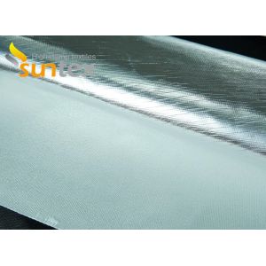 Buy cheap Heat Reflective 0.4mm 550C Aluminum Coated Fiberglass Fabric Insulation from wholesalers