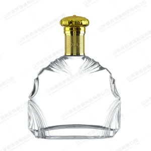 Clear Glass 500ml 750ml Triangle Shape Liquor Rum Gin Whisky Alcoholic Tequila