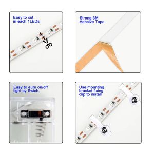 Buy cheap One Cut Flexible Electroplate SMD2835 LED Strip Light 5V 120LEDs 8mm 3000K4000K6500K from wholesalers