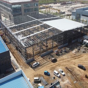Buy cheap Prefab Steel Warehouse Building 100m x 30m Q235B Q355B from wholesalers