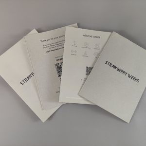 Buy cheap Clothing Instruction Manual Customized Card with Matte Lamination Surface product