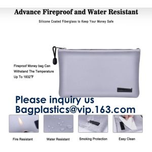 Oem Large Fireproof Cash Pouch Fireproof Bag For Documents Lipo Battery,Safe