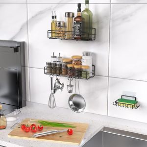 Buy cheap No Drilling Rustproof Traceless Adhesive Shower Wall Shelves Shower Caddy Basket Shelf with Soap Holder from wholesalers