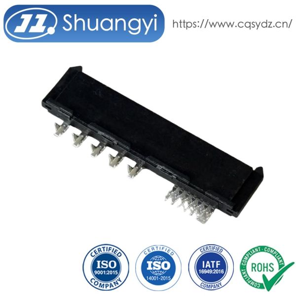 Quality SATA 22-Pin 1.27mm Dual Row Female PCB Connector, Right Angle SMT Power Signal Terminals Connector, Customization for Server Storage HDD SSD Cable Electronic Transmission Applications for sale