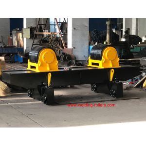 China 160T Welding Conventional Pipe Rollers Rotator With PU With Bolt Adjustment on sale