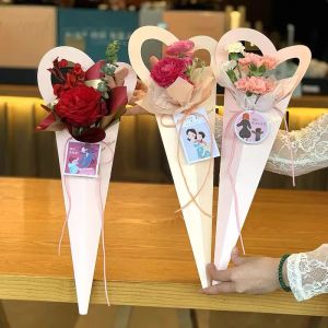 Buy cheap Florist Bowknot Flower Sleeve Wrapping Paper Gift Box for Recyclable Single Rose from wholesalers