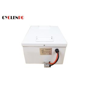 Buy cheap White Rechargeable 24 Volt Lithium Ion Deep Cycle Battery 50ah 15kg For Golf Cart from wholesalers