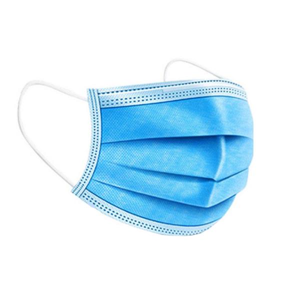 Buy cheap Disposable Earloop Face Mask Blue And White / Mouth Mask Disposable from wholesalers