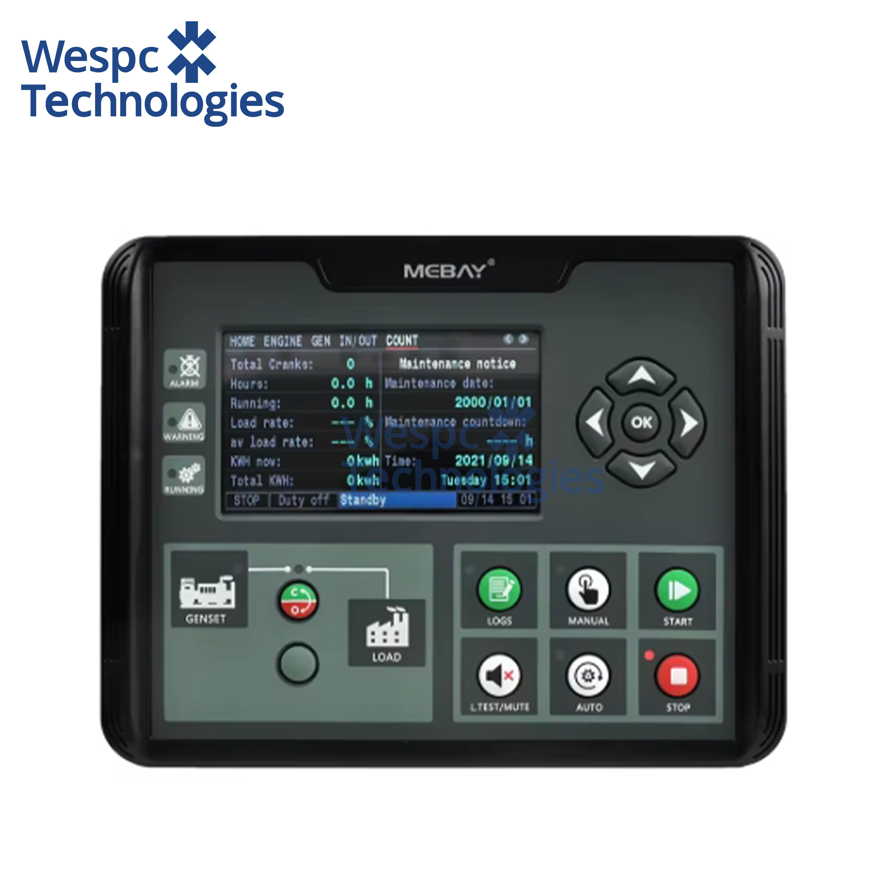 Buy cheap WESPEC Original DC60DR Diesel Remote Genset Controller Generator Controller from wholesalers