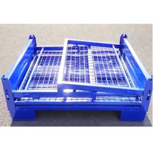 Buy cheap Metal Mesh Collapsible Pallet Cage Stillage Container 1000kg from wholesalers