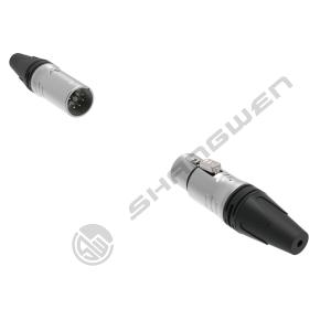 Buy cheap IP40 Indoor Audio Cable Plug 7-Pin XLR Female Socket Connector with 3.5mm Gold Conductor Shell Plating and High Durability from wholesalers