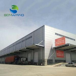 Buy cheap Prefabricated Steel Warehouse with Section Column Main Structure Fire-Resistant Metal Sheet Wall and 50-200mm Sandwich Panel Thickness from wholesalers
