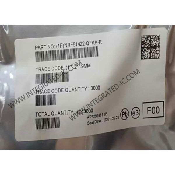 Quality NRF51422-QFAA BT IC Bluetooth Low Energy SoC with 256kB Flash 32kB RAM and -96dBm Sensitivity for Wireless Applications for sale