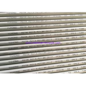 Buy cheap ASTM A269 / ASME SA269 TP316L Stainless Steel Seamless Tube Pickled and Annealed from wholesalers