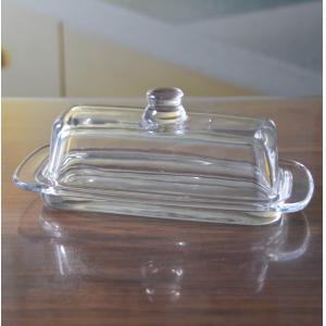 Buy cheap Rectangle Cake Glass Charger Plates With Cover from wholesalers