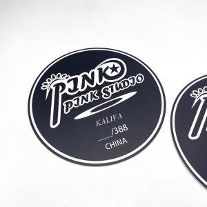 Buy cheap Waterproof Self Adhesive Die Cut Sticker Custom Round Black from wholesalers
