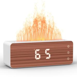 Buy cheap UVC Ultraviolet Sterilization Flame Humidifier With Clock Touch-Sensitive Controls from wholesalers