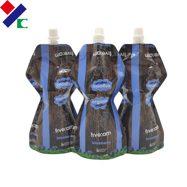 BPA Free Plastic Spout Pouch Packaging Food Grade Tomato Ketchup With Spout On