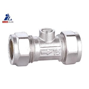 Buy cheap Copper Pipe 15mm Brass Isolation Valve ISO9001 Plumbing Water Valve from wholesalers