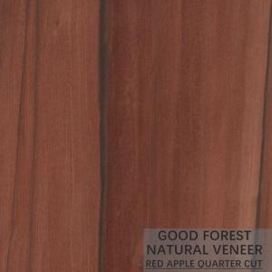 China OEM Natural Apple Wood Veneer Vertical Grain Quarter Cut Veneer on sale