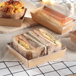 Buy cheap TUV Triangle Wedge Sandwich Food Takeaway Boxes With Clear Lid from wholesalers