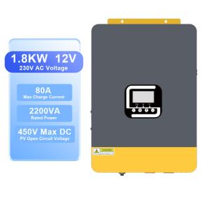 Buy cheap 12V 2200VA MPPT Hybrid Solar Inverter Pure Sine Wave product