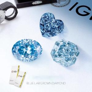Buy cheap Lab Grown Blue Diamonds IGI Certified Custom Diamond Jewelry Options from wholesalers