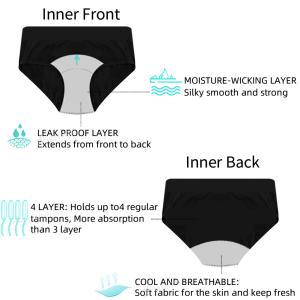 Buy cheap High Absorbency Menstrual Period Panties Sanitary Leakproof Reusable Panties from wholesalers