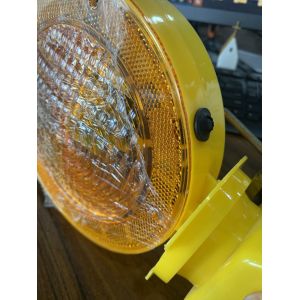 Buy cheap Solar Rechargeable Yellow Amber Traffic Warning Light Long Lifetime and Dia 180mm Size from wholesalers
